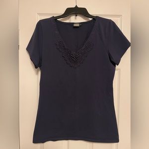 Navy blue casual tee